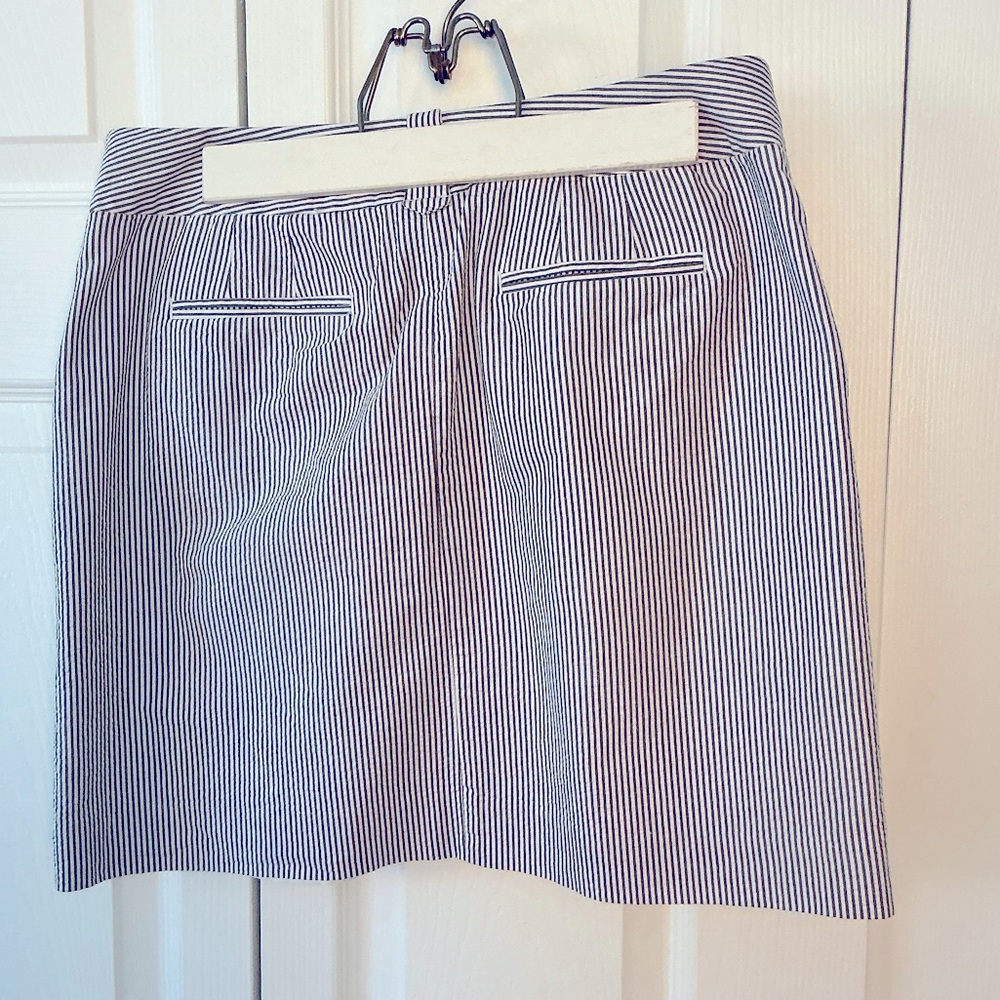 LOFT Gray and White Mini Pencil Skirt - Picture 5 of 11